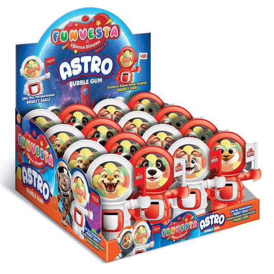 FUNVESTA ASTRO BUBBLE GUM 16PCS/1.41OZ(40GR)