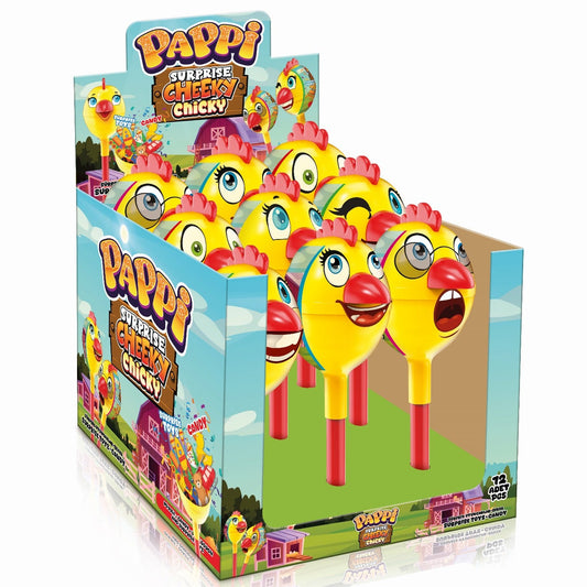 PAPPI SURPRISE CHEEKY CHICKY 12PCS/0.35OZ (10GR)