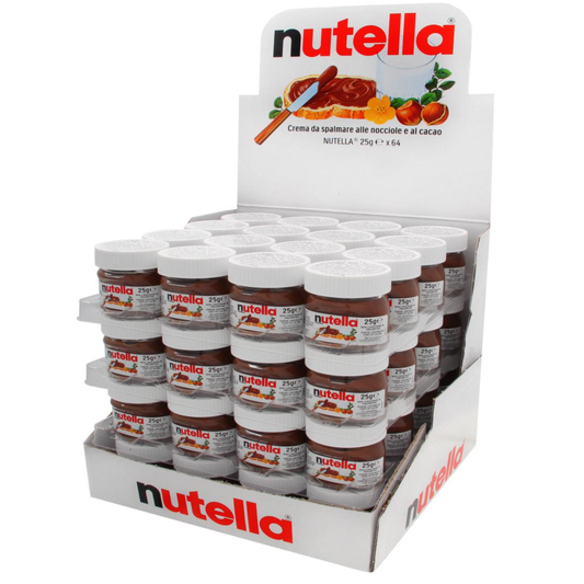 Nutella Hazelnut Spread, Mini Glass Jar - 64pcs