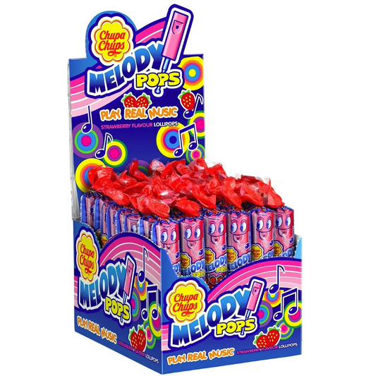 Chupa Chups Strawberry Melody Pops - 48pcs