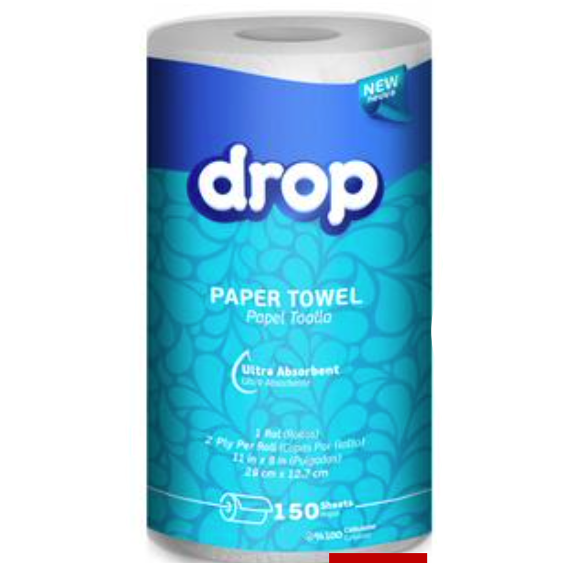 Drop Paper Towels - 12 rolls (150 sheets each)