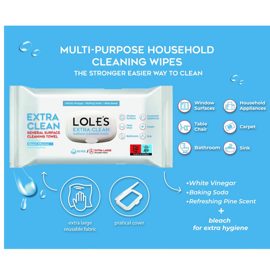 Loles Surface Cleaning Towel - 12pcs (50-count)