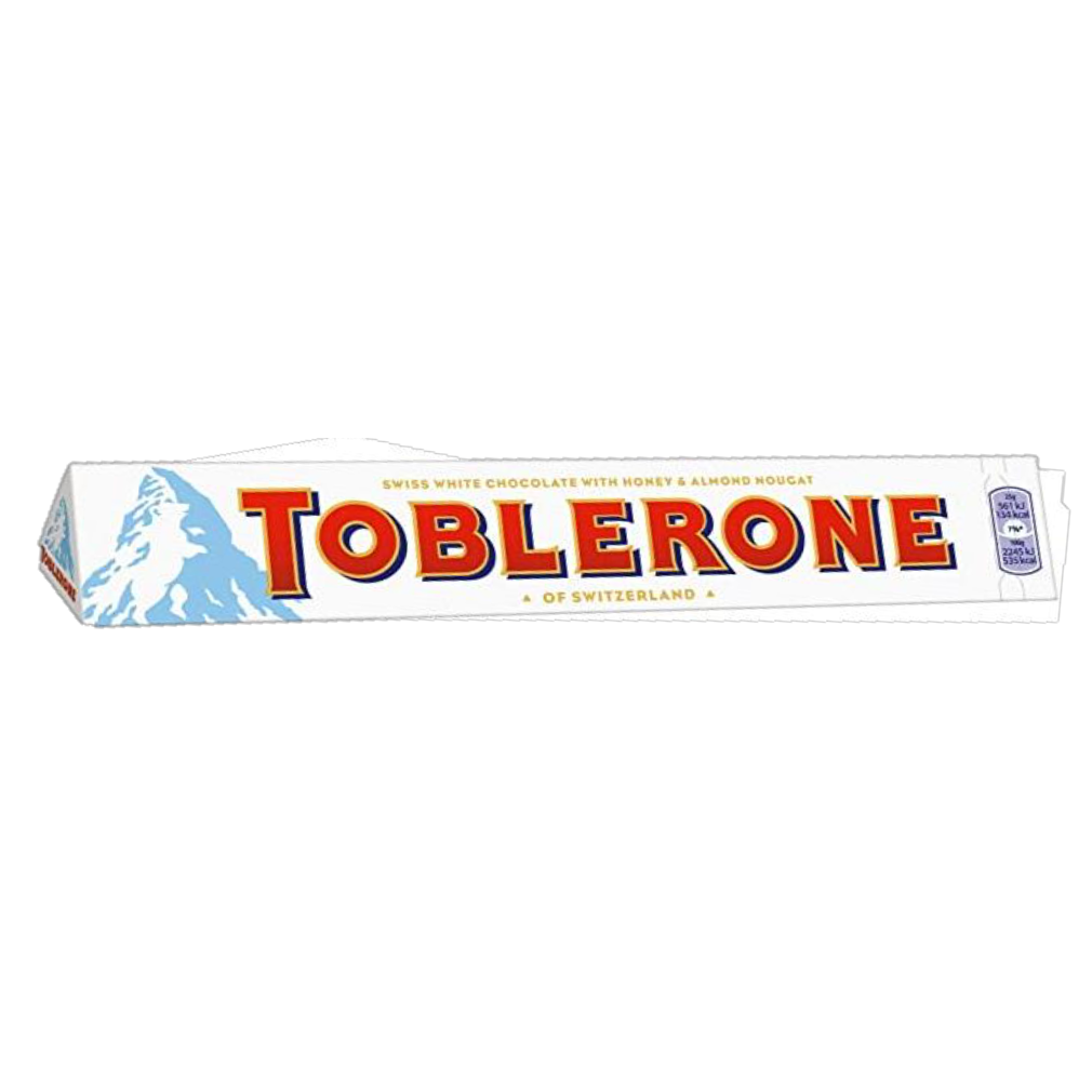 Toblerone Bar, White Chocolate - 20pcs