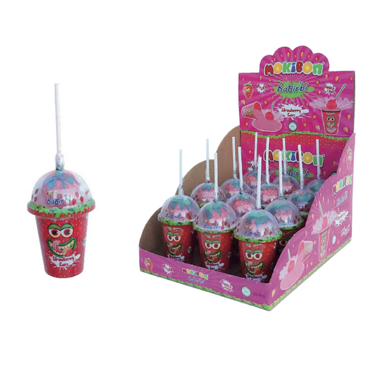 MOKIBON BIG CUP STRAWBERRY 12 PCS/1.055OZ (30 GR)