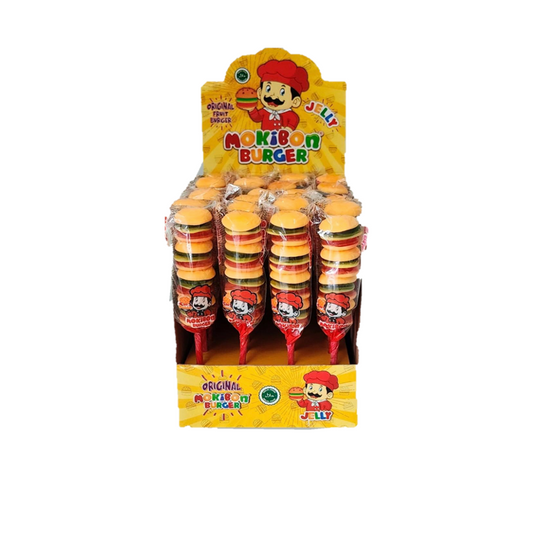 MOKIBON BURGER GUMMY CANDY 24PCS/1.23OZ(35GR)