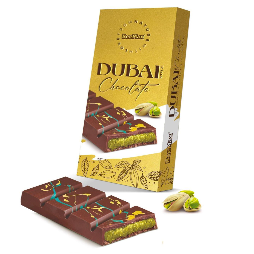 DUBAI CHOCOLATE MILK CHOCOLATE WITH PISTACHIO CREAM 1 PC/7.05OZ (200GR)