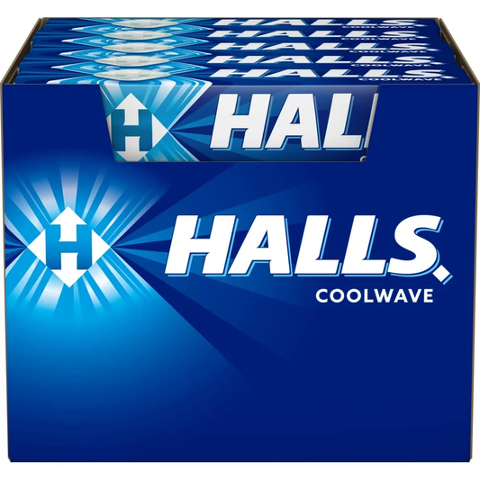 HALLS MENTHOL COOLWAVE 20PCS/33.5GR