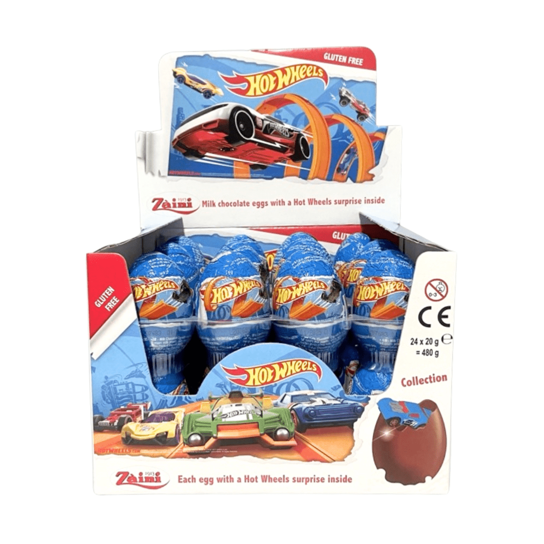 ZAINI  EGG T1 HOT WHEELS 24PCS/20GR