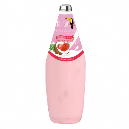 TOUCAN COCONUT STRAWBERRY BIG BOTTLE 12 PCS / 16.39 FL OZ (485ML)