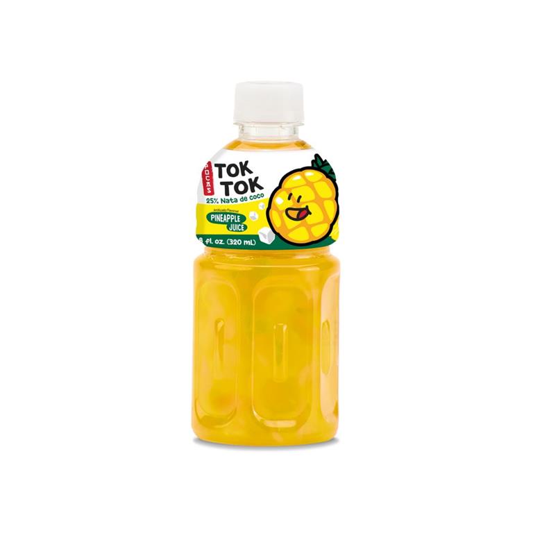 POCAS TOK TOK FRUIT JUICE WITH NATA DE COCO PINEAPPLE 12PCS/10.8OZ