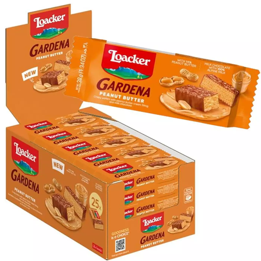 LOACKER GARDENA PEANUT BUTTER 25PCS/1.34OZ(38GR)