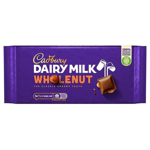 CADBURY DAIRY MILK WHOLENUT 16PCS/4.24OZ(120GR)