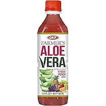 OKF ALOE DRINK FRUIT PUNCH 20 PCS / 16.9 FL OZ (500ML)