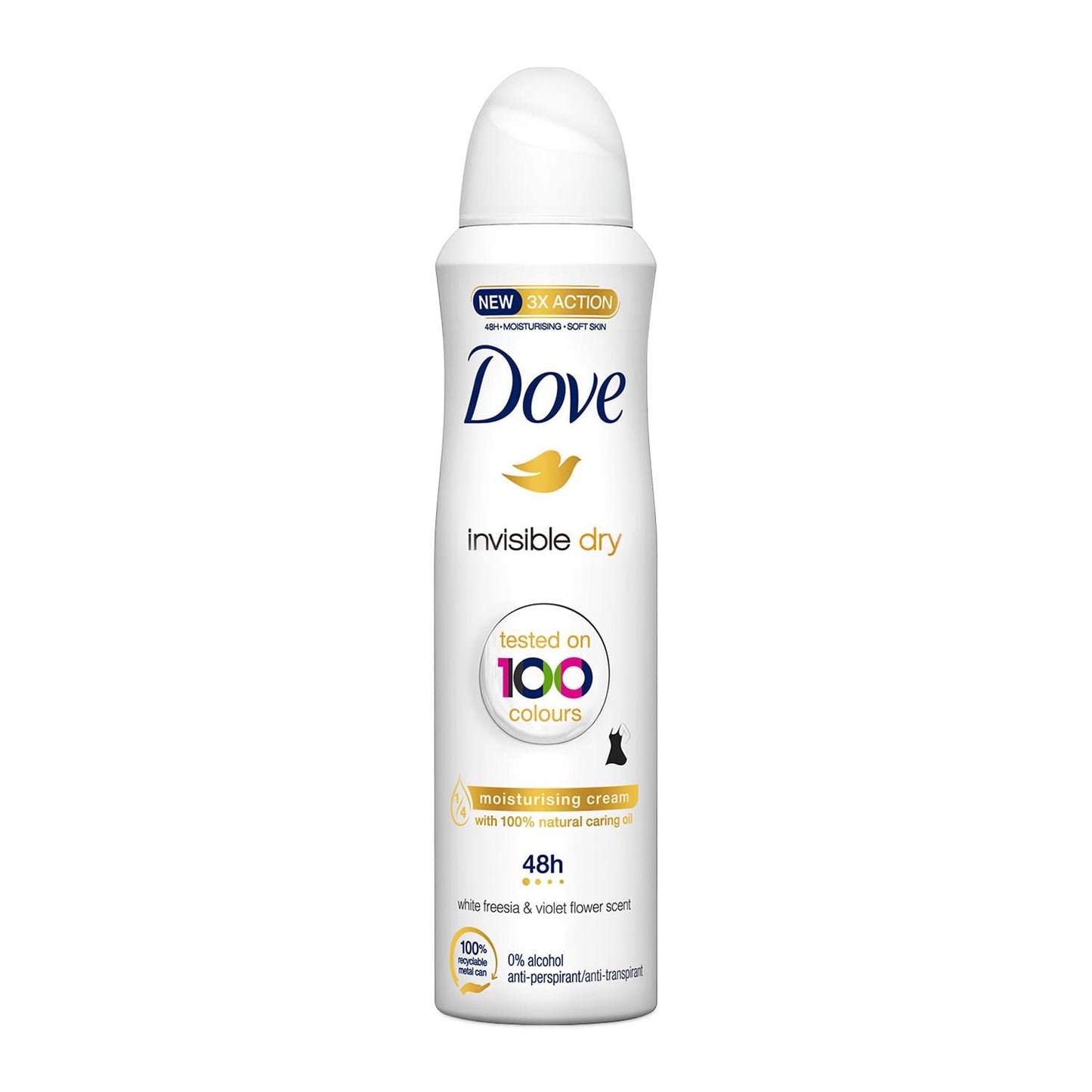 DOVE DEODORANT SPRAY INVISIBLE DRY  6PCS/150ML