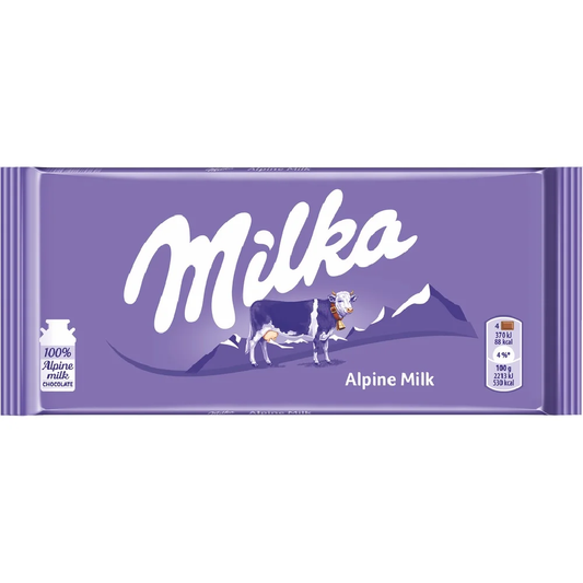 MILKA ALPINE MILK 24 PCS/3.5 OZ (100 GR)