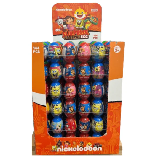 NICKELODEON SUPRISE CRYSTAL EGG 144PCS/ 0.56 OZ (16 GR)