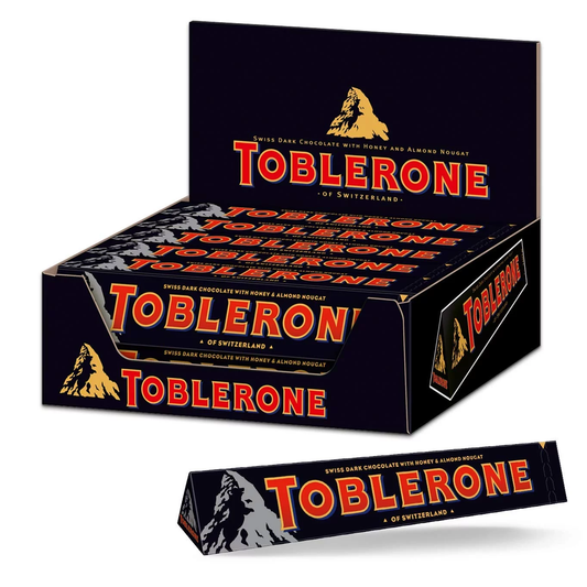 TOBLERONE DARK 20 PC/3.5 OZ(100 GR)