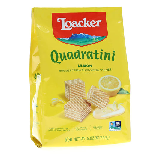 LOACKER QUADRATINI LEMON 6PCS/4.41OZ(125GR)