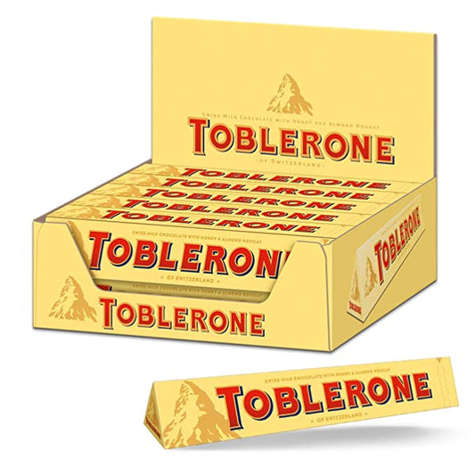 TOBLERONE MILK CHOCOLATE 20 PCS/3.5 OZ (100GR)