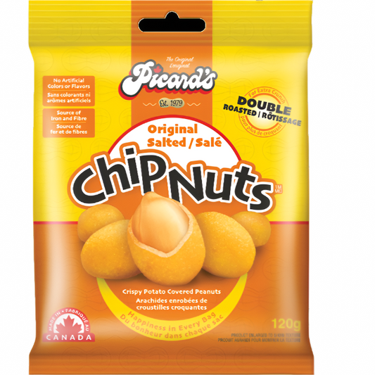 PICARD'S CHIP NUTS ORIGINAL 12PCS/2.8 OZ(80GR)