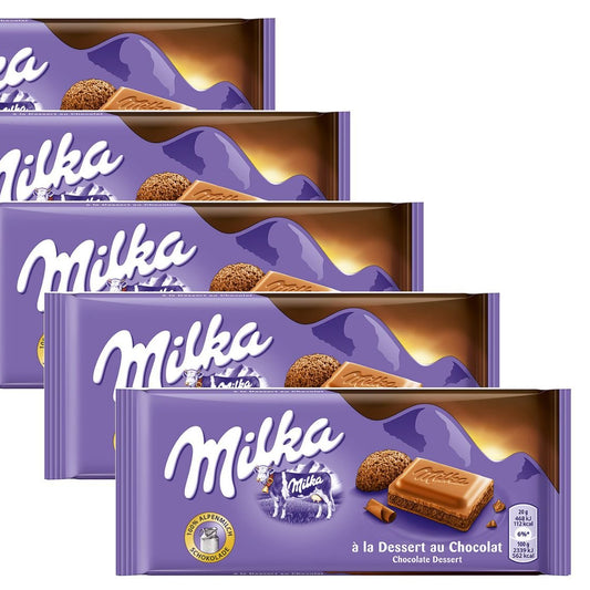 MILKA DESSERT AU CHOCOLATE  22 PCS/3.5 OZ (100 GR)