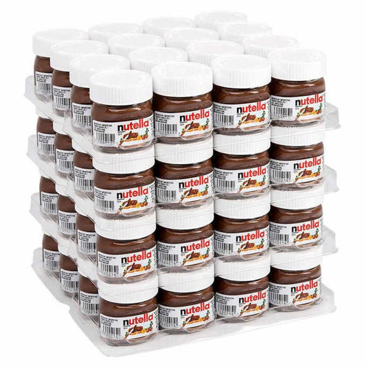 NUTELLA MINI GLASS JAR CHOCOLATE 64 PCS/0.88 OZ (25GR)