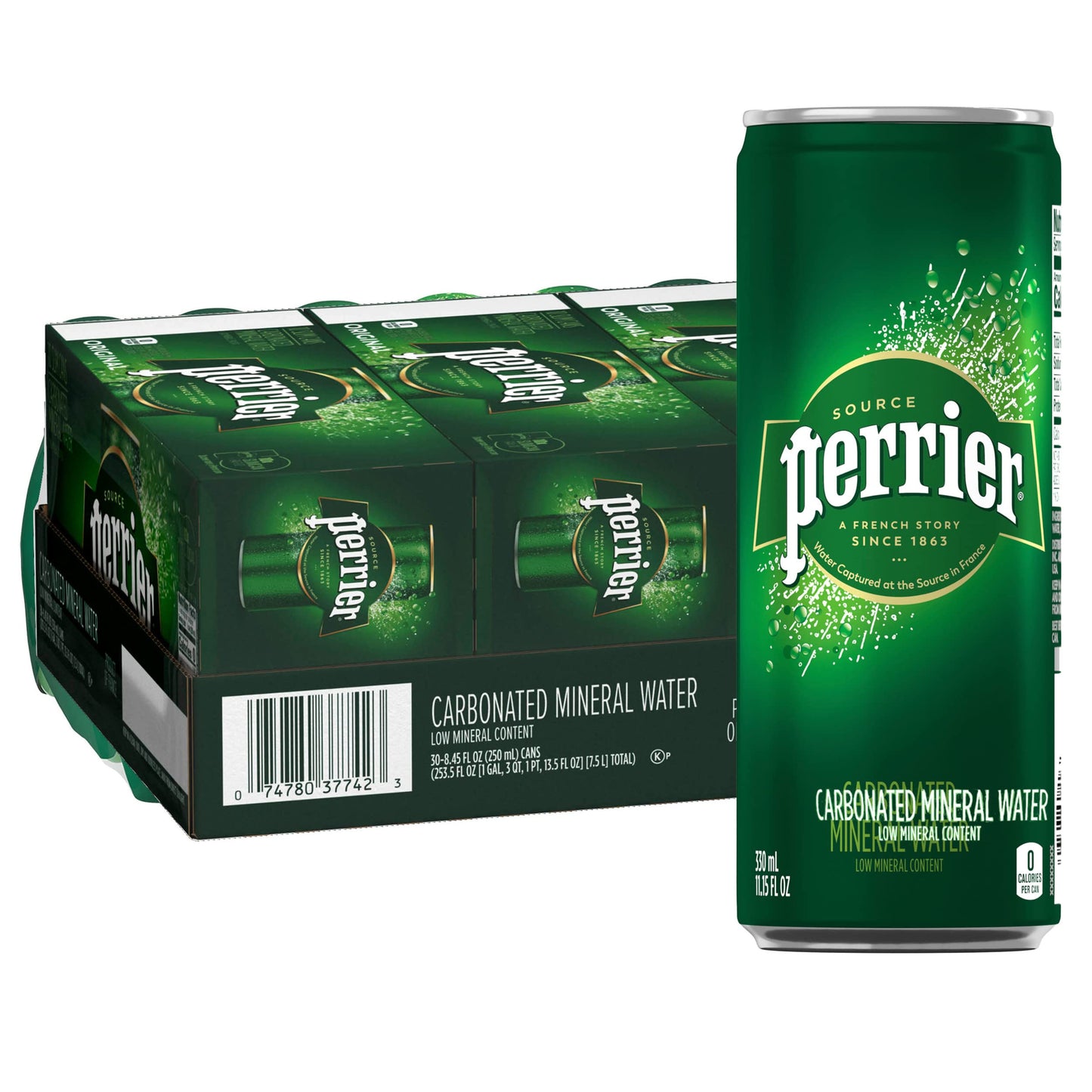 PERRIER SPARKLING CAN 24PCS/11.15OZ(330ML)