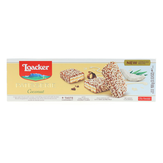 LOACKER PATISSERIE COCONUT 12PCS/100GR