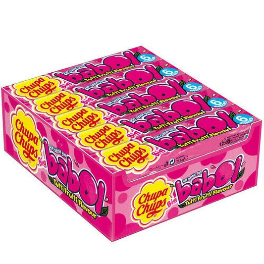 CHUPA CHUPS BABOL GUM TUTTI FRUTTI  20 PCS/0.98 OZ (28 GR)