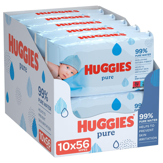 HUGGIES WIPES PURE 10PCS/56CT