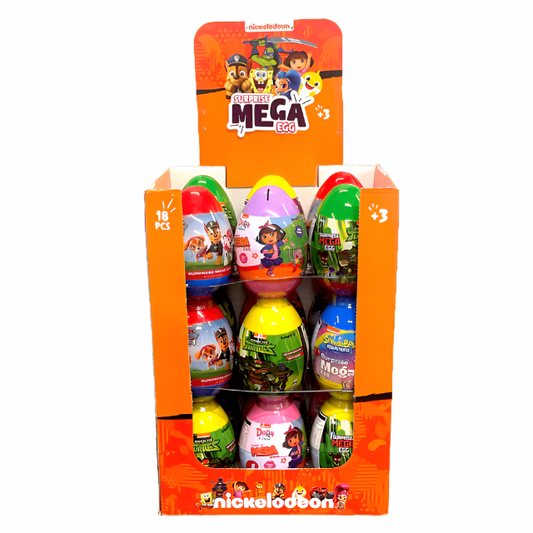 NICKELODEON MEGA SUPRISE EGG 18PCS/5.64 OZ (160GR)