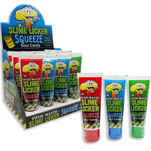 SLIME LICKER SQUEZEE CANDY 12 PCS/2.47 OZ (70 GR)