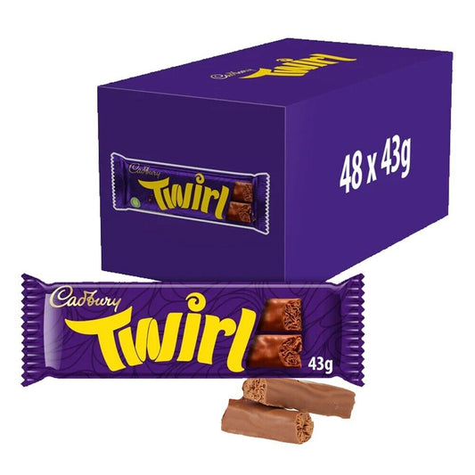 CADBURY TWIRL 48 PCS/1.51OZ(43 GR)