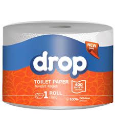 DROP SINGLE WRAP TOILET PAPER 48 ROLLS / 2PLY (400 SHEETS)