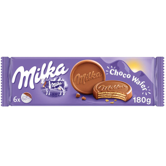 MILKA CHOCO WAFER 18PCS/6.35OZ(180GR)