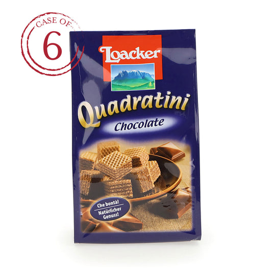 LOACKER QUADRATINI CHOCOLATE 6PCS/4.41 OZ(125GR)