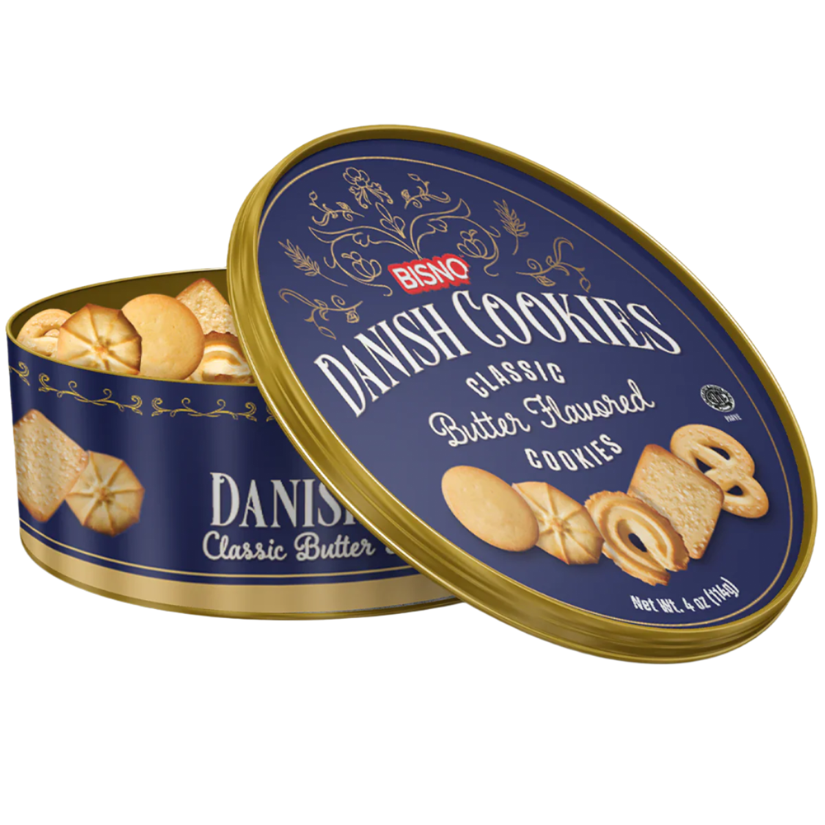 SMALL DANISH BUTTER COOKIES 24PCS / 4OZ (113.4GR)