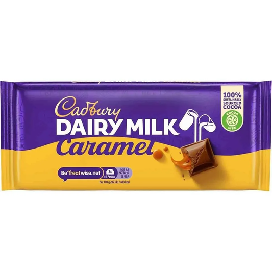 CADBURY DAIRY MILK CARAMEL 16PCS/4.24OZ (120GR)