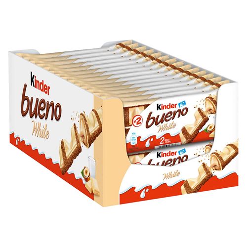 KINDER BUENO WHITE 30 PCS/1.3 OZ (39 GR)