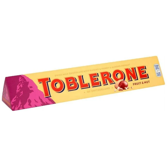 TOBLERONE FRUIT AND NUT 20 PCS/3.5 OZ(100GR)