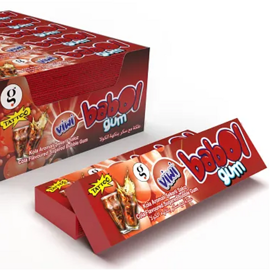 VIWI BUBBLE GUM COLA 20PCS/0.12OZ(3.5GR)